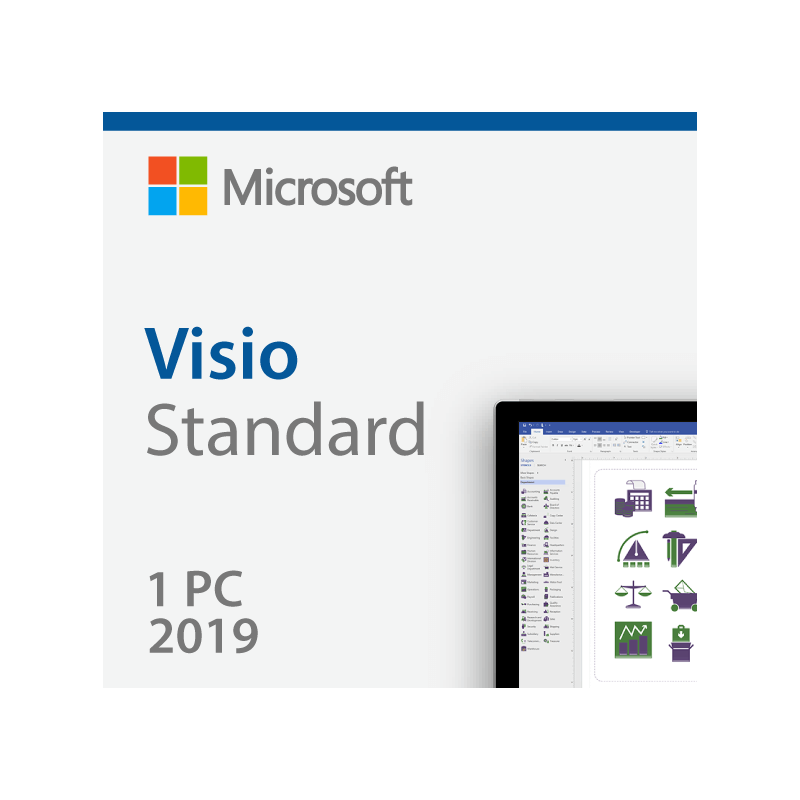 difference between visio professional and standard 2019