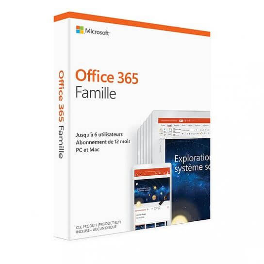 Licence Pack Office Office 365 Famille