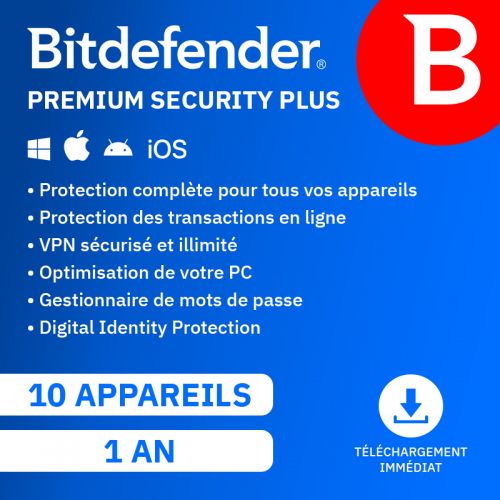 Bitdefender Premium Security Plus 2025 - Abonnement automatique